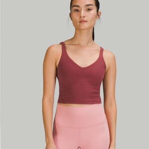 Lululemon Mulled Wine Aligned Tank Size 12